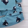 thumbnail image 6 of TOWED22 Toddler Baby Boy Outfit Set 2Pcs Printed Long Sleeve Cotton Tee and Pants Round Neck Elastic Waist Casual Winter Clothes(Blue,6-12 M), 6 of 6