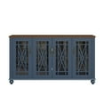 thumbnail image 3 of FESTIVO 63" Vintage Style Wood Kitchen Accent Buffet Sideboard Cabinet - Navy, 3 of 5