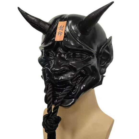 Japanese Cosplay Face Cover Horror Face Cover Halloween Face Cover Japanese Cosplay Resin Face Cover Anime Horror Face Cover Halloween Ghost Demon Face Cover Stage Performance