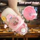 thumbnail image 4 of Kawaii Water Bottle - Cute Water Bottles With Straw And Stickers Portable Cartoon Bear Water Bottle Leakproof Sports Water Bottle For Outdoor Sports T, 4 of 4