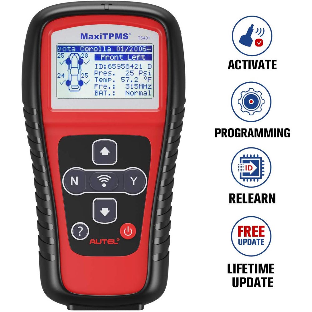 Autel TS401 TPMS Relearn Tool , Tire Pressure Monitor Sensor TPMS Reset Tool Sensor Activation