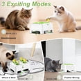thumbnail image 6 of Cat Toys, Interactive Cat Toys, 2-in-1 Automatic Cat Toy, 4 Holes Mice Whack A Mole Cat Mouse Toy with Moving Feather, Portable USB Rechargeable Electronic Kitten Toys，Green, 6 of 6