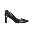 thumbnail image 2 of Alfani Womens Jensonn Leather Pointed Toe Dress Heels Black 9.5 Medium (B,M), 2 of 3