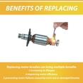 thumbnail image 2 of GUYUTING 8PCS Carbon Brush Replacement for DWE4011 DWE4120 DWE4887 Power Tools Motor Maintenance Parts, 2 of 9