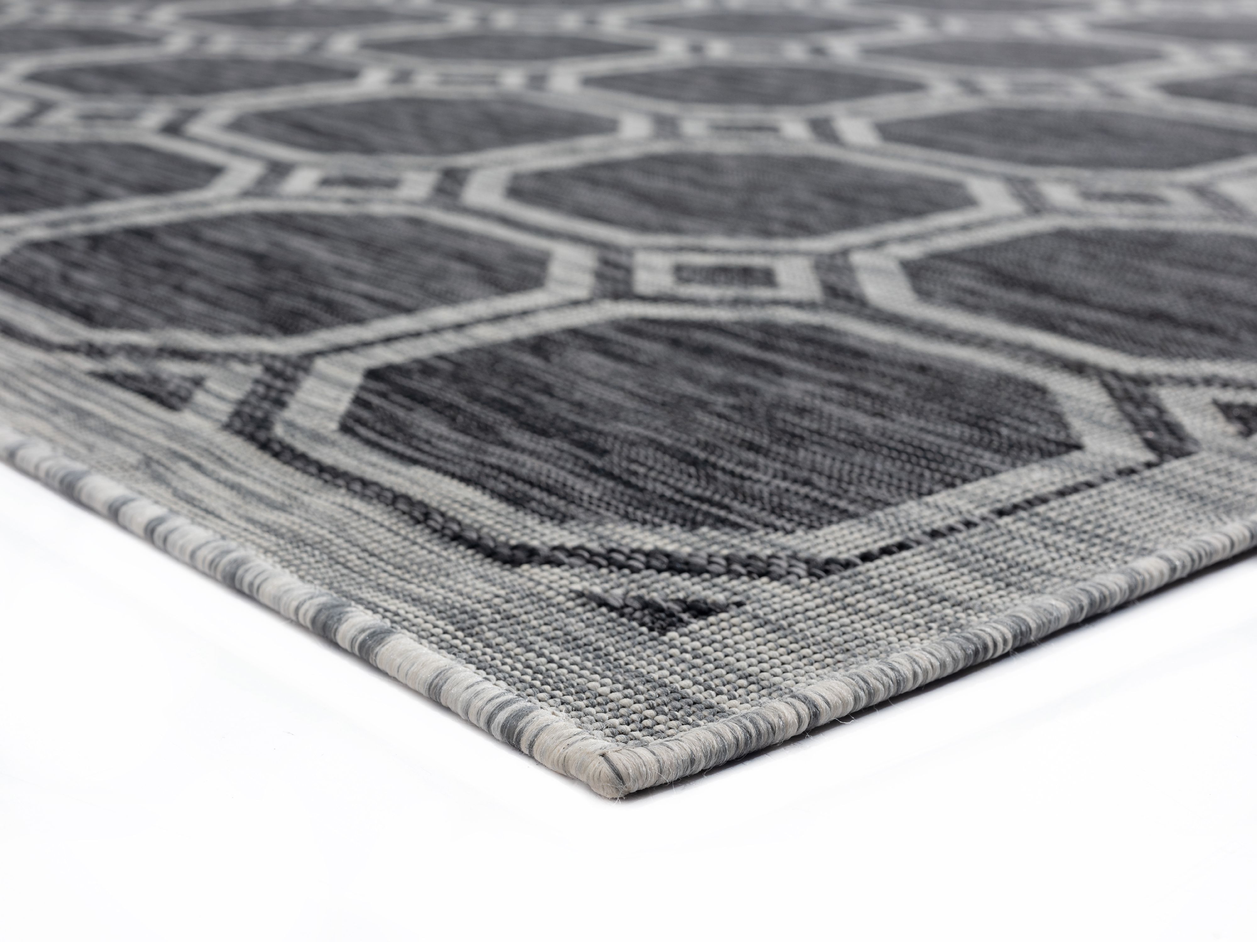 United Weavers Mali Madina Contemporary Geometric Area Rug, Black, 7'10" x 10'6"