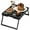 Medium - Black, variant on Bamboo Bed Tray Table with Foldable Legs, Breakfast in Bed Tray for Eating, Kitchen Serving Trays, Folding Table for Sofa, Beds, Eating, Working, Used As Laptop Desk Snack Trays, White