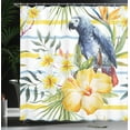 thumbnail image 4 of Ambesonne Colorful Shower Curtain, Tropic Exotic Parrots, 69"Wx84"L, Multicolor, 4 of 5