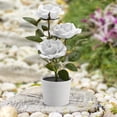 thumbnail image 3 of 3LED Rose Flower Solar Light Bonsai Flowerpot Garden Home Room Table Lamp, 3 of 8