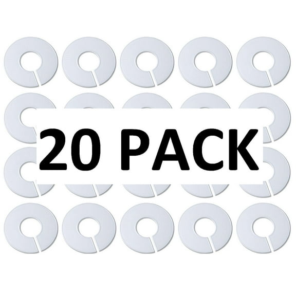 Walmart White Round Plastic Blank Rack Size Dividers - Multi-Pack -