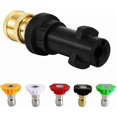 thumbnail image 1 of Vett 2025 Suitable Pressure Washer Adapter, Pressure Washer Gun Adapter with 1/4" Quick Connect and 5pcs Nozzle, 1 of 5