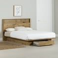thumbnail image 1 of South Shore Cavalleri Full/Queen Platform Bed and Headboard Set, in Nordik Oak, 1 of 13