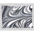thumbnail image 1 of Apartment Decor Tapestry, Mix of White and Black Hallucinatory Surreal Liquid Marble Figures Graphic Image, Wall Hanging for Bedroom Living Room Dorm Decor, 60W X 40L Inches, Grey, by Ambesonne, 1 of 2