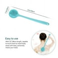 thumbnail image 6 of Back Scrubber Scrub Long Handle Shower Body Bath Brush Silicone Massage Brush, 6 of 11