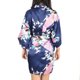 thumbnail image 3 of Satén De Seda Corto Traje Del Kimono Del Vestido De Preparación De Boda Dama De La Ropa De Noche Albornoz Unique Bargains Bata Pajima, 3 of 10