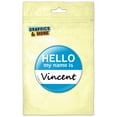 thumbnail image 1 of Vincent Hello My Name Is Refrigerator Button Magnet, 1 of 2