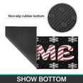 thumbnail image 7 of Kitchen Rug Set of 2 Absobent Kitchen Mats for Floor,Happy Christmas Snowflake Candy Home Kitchen Rugs and Mats for Bathroom,Room Outdoor (47x17+30x17in), 7 of 7