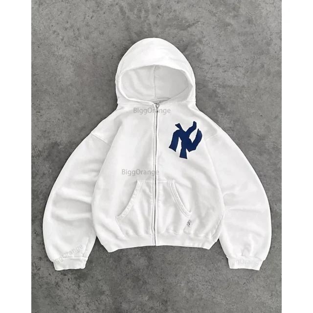 Sudadera con capucha Y2K Harajuku para mujer, suéter de manga larga con estampado de letras personalizadas, estilo informal, Hip-hop, versátil