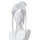 thumbnail image 1 of Peluca genérica para cosplay de anime, 35 cm, corta, plateada y blanca, sintética, 1 of 3