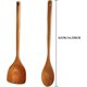 thumbnail image 2 of Juego de 2 o 4 utensilios de cocina de madera: cuchara y espátula de mango extra largo de 16,5 pulgadas para cocinar cómodamente, construcción duradera y resistente., 2 of 7