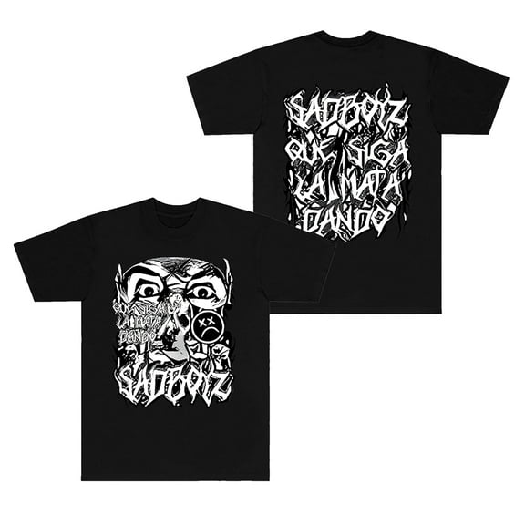 Junior H Sad Boyz Eyes T-shirts Que Siga La Mata Dando Merch Tee Women Men Fashion Casual Short Sleeve