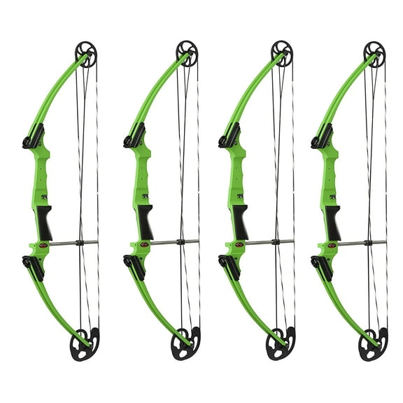Genesis Archery Original Adjustable Right Handed Bow, Green (4 Pack)