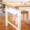 thumbnail image 3 of Guidecraft Arts and Crafts Center - White: Toddler Table & Craft Desk with Chairs, Storage, Paper Roller | Wooden Learning & Activity Table for Kids, 3 of 6