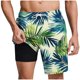 thumbnail image 1 of Pantalones Cortos Casuales para Hombre Imprimir con Bolsillos Pantalones de Playa de Cintura Elástica, Pantalones Cortos de Cintura Elástica para Hombre, 1 of 8