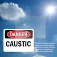 thumbnail image 6 of (2 Pack) Caustic OSHA Danger Sign 10 Inch X 7 Inch Vinyl Label Decal Sticker Weather Resistant, UV Protected for Workplace, Business, and Construction Site, Made in the USA, 6 of 7