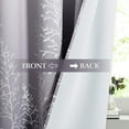 thumbnail image 4 of NICETOWN Ombre Blackout Curtains for Bedroom Room Darkening Grommet Energy Efficiency Drapes Summer Window Treatment, White and Gray, 52 x 84 inch, 2 Panels, 4 of 8