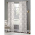 thumbnail image 4 of Beige Floral Boho Sheer Curtains 96 Inch Length 2 Panels Set, Retro Ethnic Tribe Abstract Art Voile Window Treatment Semi Sheer Long Curtains Drapes for Bedroom/Living Room/Kitchen 52"x96"x2, 4 of 7