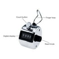 thumbnail image 3 of Mechanical Tally Counter | Mini Manual Metal Hand Clicker | No Battery Needed | Stainless Steel Shell | Reset Button | Counts 0-9999 | Portable | Silver | 1 Pack | 1.8x1.8x1.3in, 3 of 9