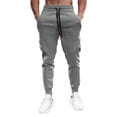 thumbnail image 1 of Pantalones deportivos Fioboc para hombre, informales, de algodón con bolsillos con cremallera, 1 of 6