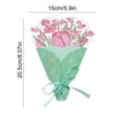 thumbnail image 3 of Floral Greeting Card with Ribbon 8x6 Inch Blank Inside for Birthday Anniversary Thank You Gift, 3 of 6