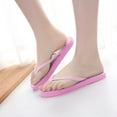 thumbnail image 6 of Puntoco Women Sandals Clearance，Women Summer Animal Solid Beach Flip Flops Anti-Slip Slipper Casual Shoes Hot Pink, 6 of 8