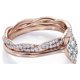 thumbnail image 4 of JeenMata Anillo de Compromiso Solitario de Talla Marquesa de 1,75 Quilates con Banda Nupcial Infinita Engastada en Oro Rosa de 18 K sobre Plata (Personaliza Tu Banda Nupcial), 4 of 6