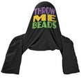 thumbnail image 2 of Mardi Gras Flash For Beads Funny Black Adult T-Shirt - Medium, 2 of 2