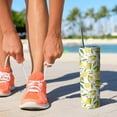 thumbnail image 4 of Lemon Skinny Tumbler 20oz - Double Wall Vacuum Insulated Tumbler- Insulated Travel Coffee Mug, 4 of 7