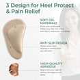 thumbnail image 3 of Welnove 4 Pairs Arch Support Shoe Insoles for Flat Feet, Gel Arch Inserts for Plantar Fasciitis, Adhesive Arch Pad for Relieve Pressure and Feet Pain, 3 of 9