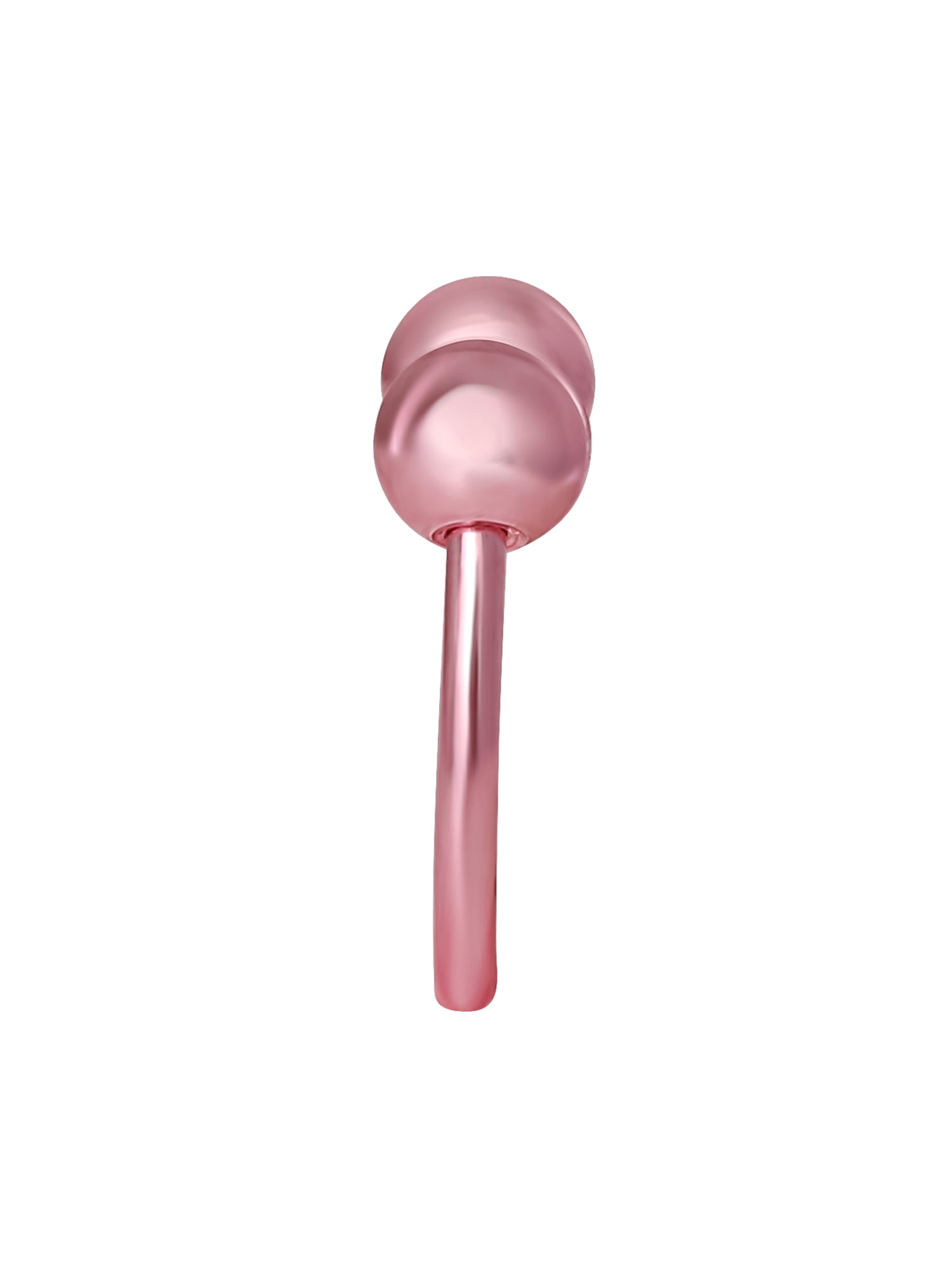 Hot Silver-Women's Basics Surgical Steel Pink Horseshoe Earrings Set
