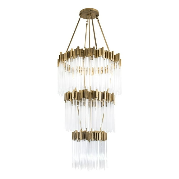 Varaluz Matrix 18-Lt 3-Tier Chandelier - Havana Gold