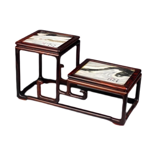 Base de bonsái de estilo antiguo chino, combinación alta y baja, soporte de exhibición for plantas de madera de rama ácida
