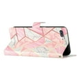 thumbnail image 2 of Nalacover Wallet Case for iPhone 8 Plus / iPhone 7 Plus with Painting Pattern PU Leather Magnetic Kickstand Flip Folio Cover, Card Slots Holder Soft Silicone Shockproof Protective Case, Pink Marble, 2 of 8