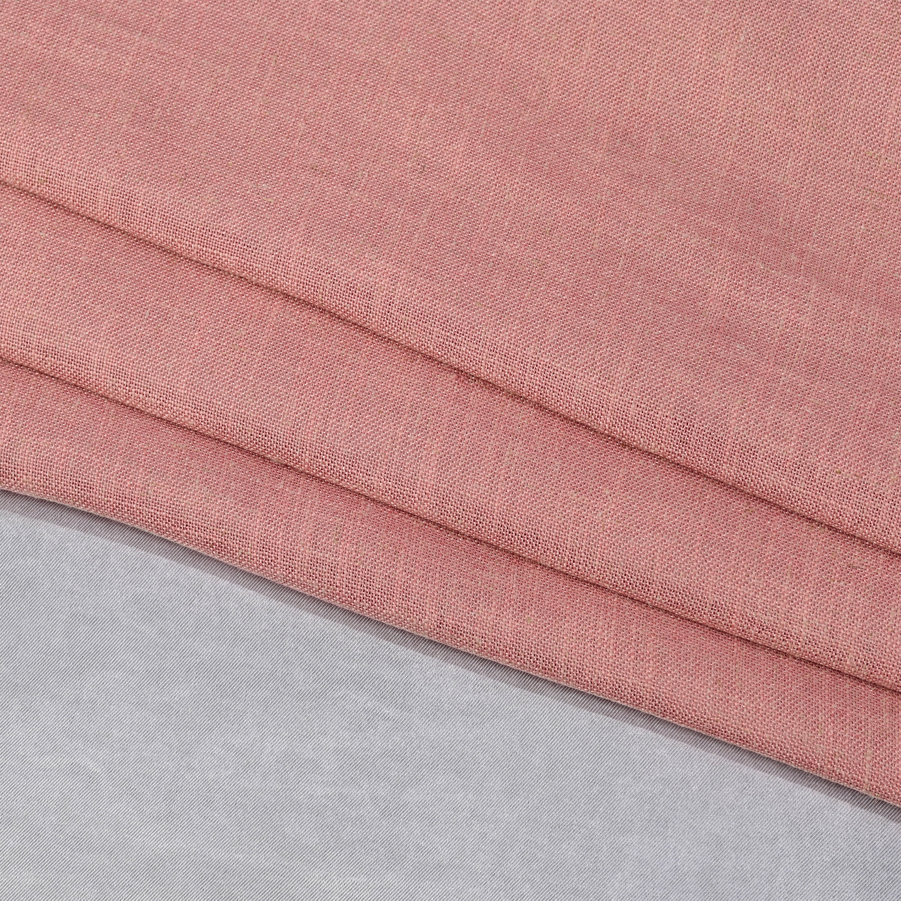 Better Homes & Gardens 100% Blackout Linen Blend Single Curtain, 50x108, Old Rose