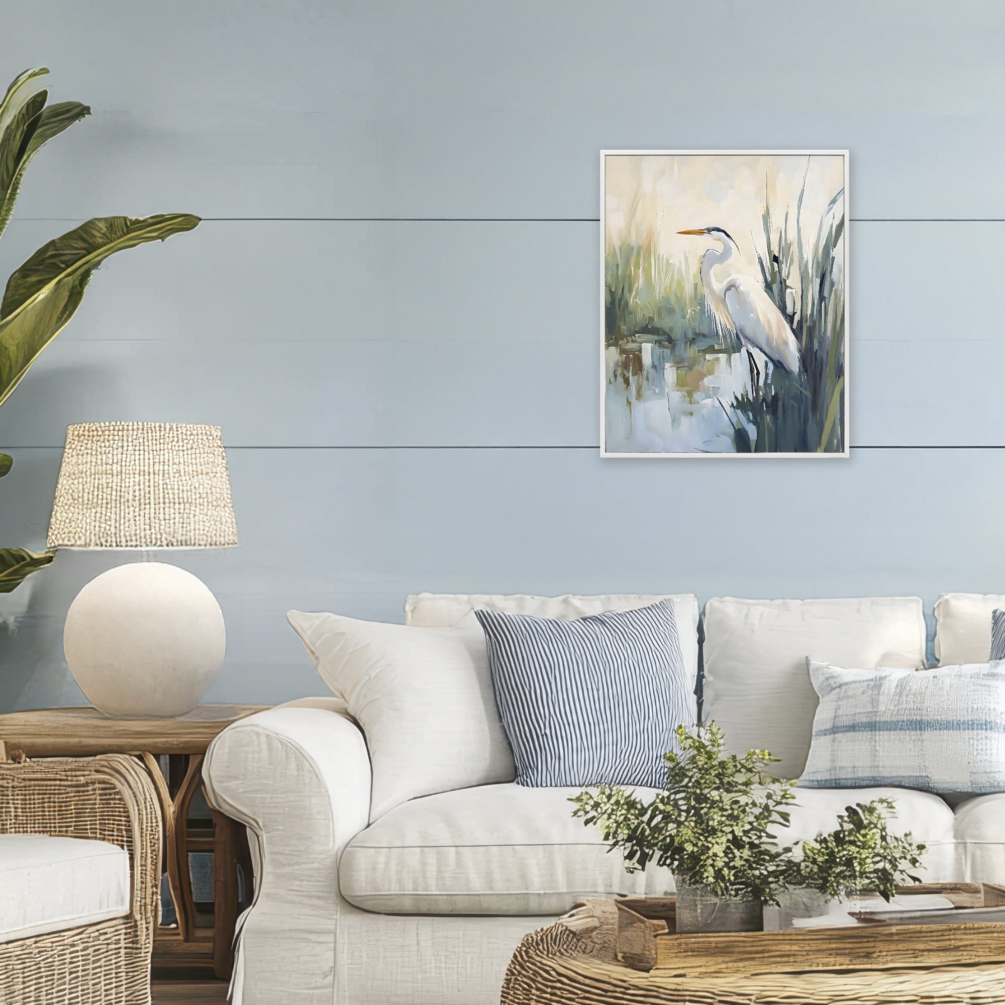 Stupell Industries King Of The Marsh White Framed Giclee Art, design by Creative Studio