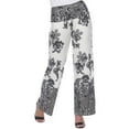 thumbnail image 3 of White Mark Pantalon Palazzo à Imprimé Floral Cachemire pour Femmes, 3 of 5