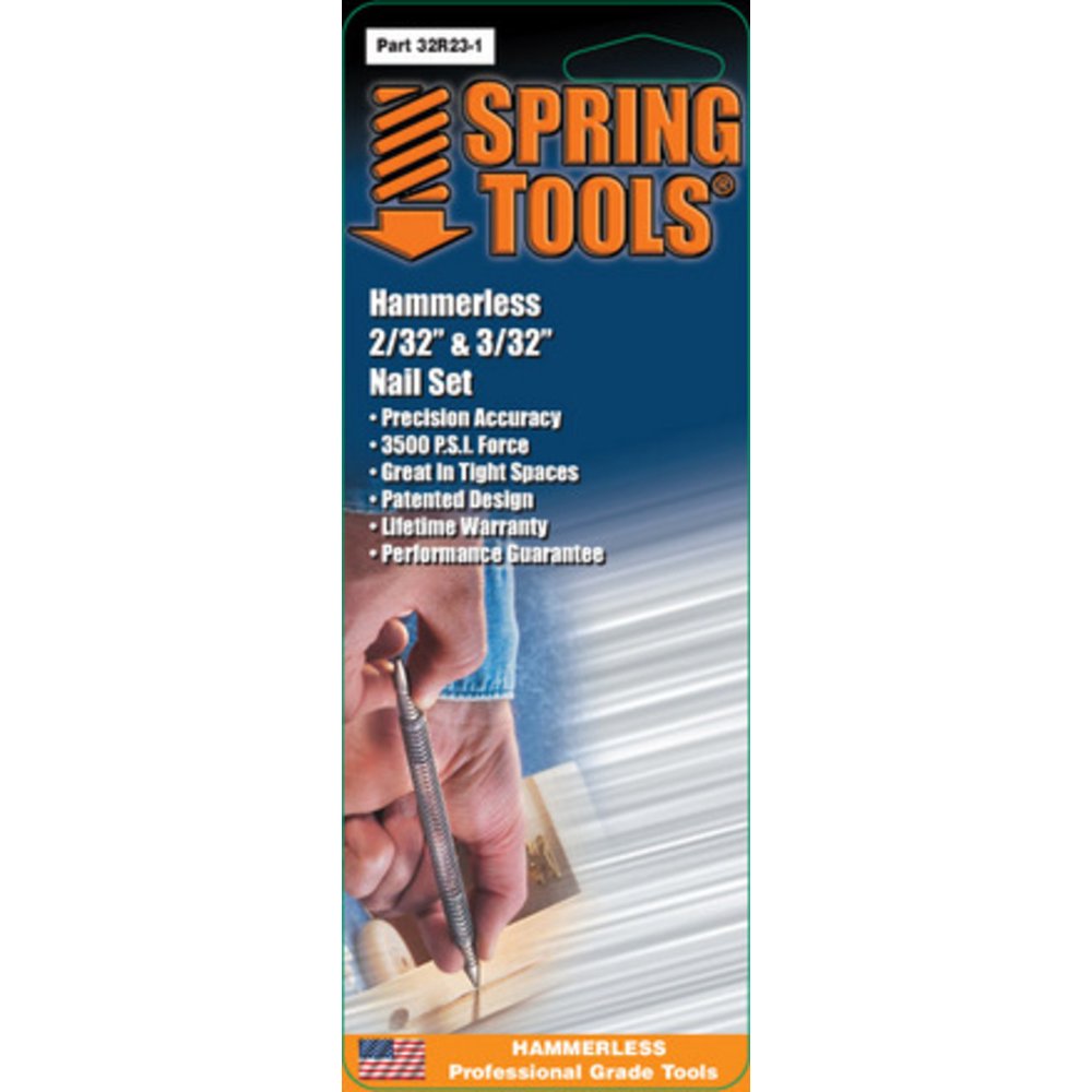 Spring Tools32R231 Spring Tools Nail Set 2/32 And 3/32 Hammerless