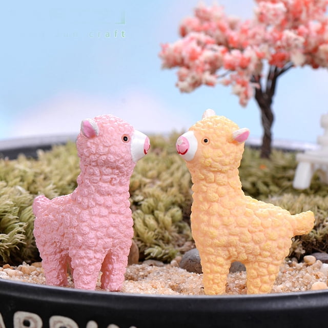 ADDHAT 5Ud Adorno De Con Alpaca En Material De Alta Calidad Para Decorar Ambientes