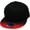 Black Red Ombre, variant on Cookies and Cream Print Brim Snapback Hat Baseball Cap
