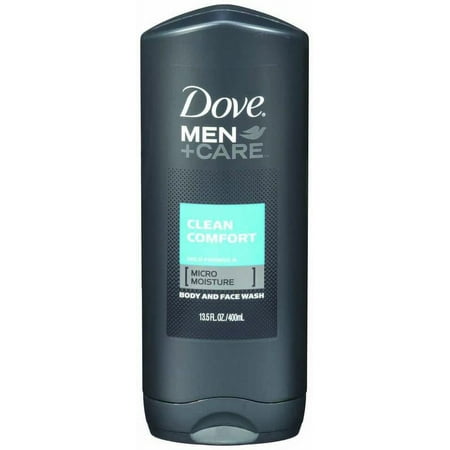 Dove Men+Care Body Wash and Face Wash Clean Comfort 13.5 oz (Pack of 4)