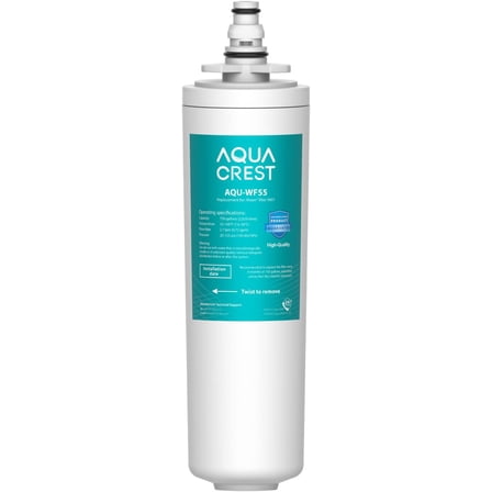 AQUA CREST 9601 Water Filter, Model No.AQU-WF55. Replacement for Moen 9601 ChoiceFlo 9600, 9602, 9500, 9501, 9502,  F87400, F7400, F87200, 77200, CAF87254, S5500 Series of Moen Faucets (Pack of 1)